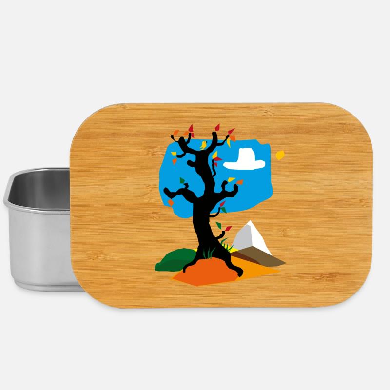 Tree in autumn - Lunch Box - silver