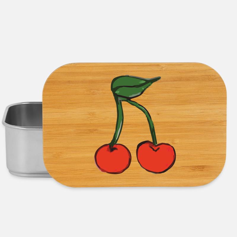 kirsche cherry - Lunch Box - Silber