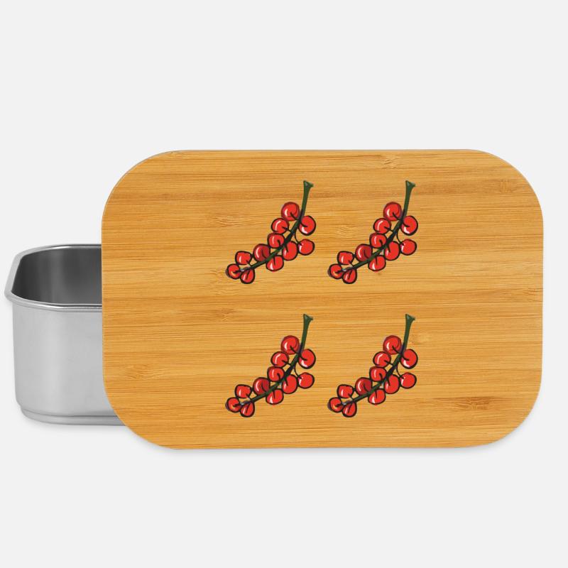 rote johannisbeere - red currant - Lunch Box - Silber