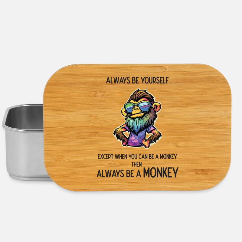 Always Be a Monkey - Lunch Box - silver