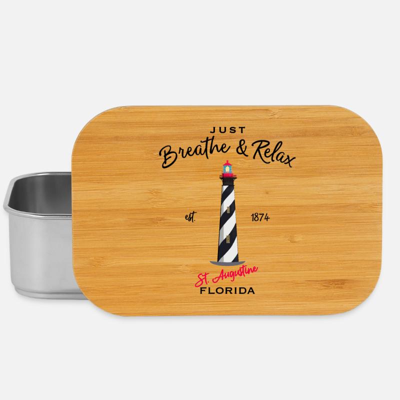 Florida, Leuchtturm St. Augustine - Lunch Box - Silber