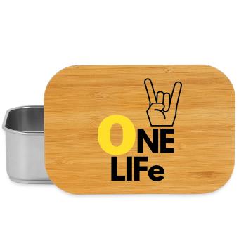 One life - Boîte à goûter - argent - Devant