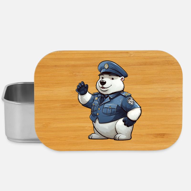 Eisbären Polizei - Lunch Box - Silber