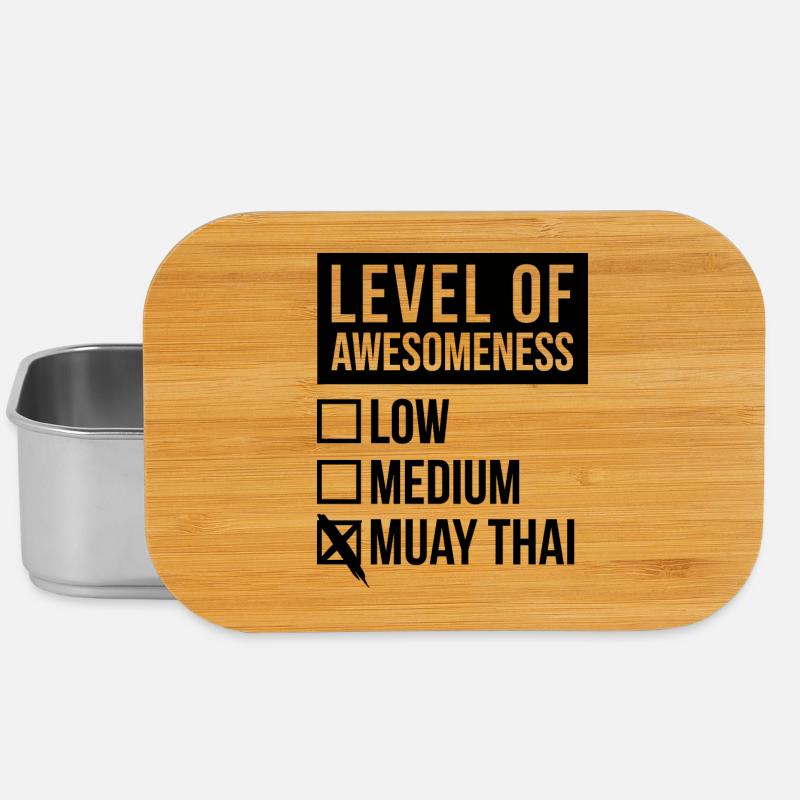 Muay Thai - Lunch Box - Silber