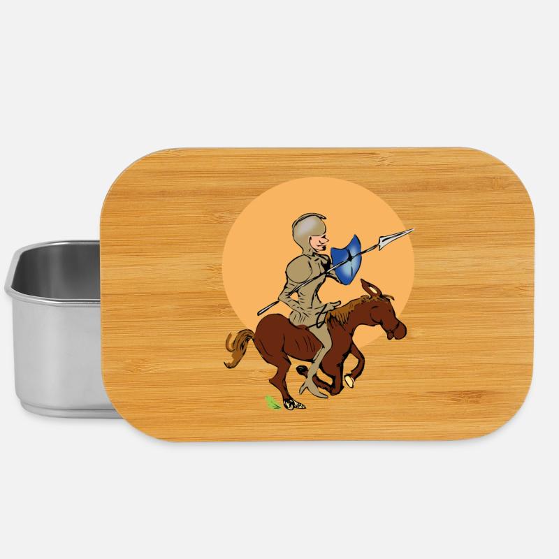 Chevalier à cheval - Boîte à goûter - argent