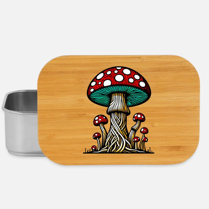 Champignons Fungo Funghi - Boîte à goûter - argent