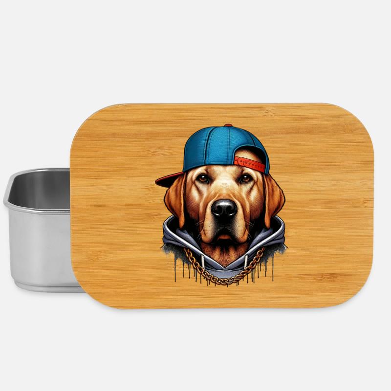 Dog - Lunch Box - silver