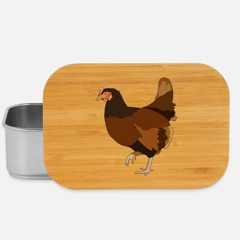 Huhn Hühner - Lunch Box - Silber