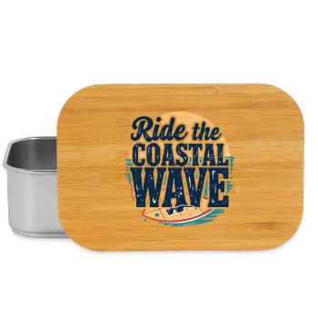 Surfing Surfing Beach Holidays Coast Sea - Lunch Box - silver - Front