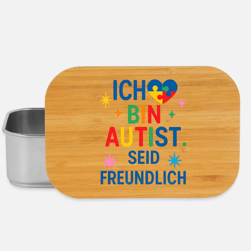 Ich bin Autist, seid freundlich. - Lunch Box - Silber