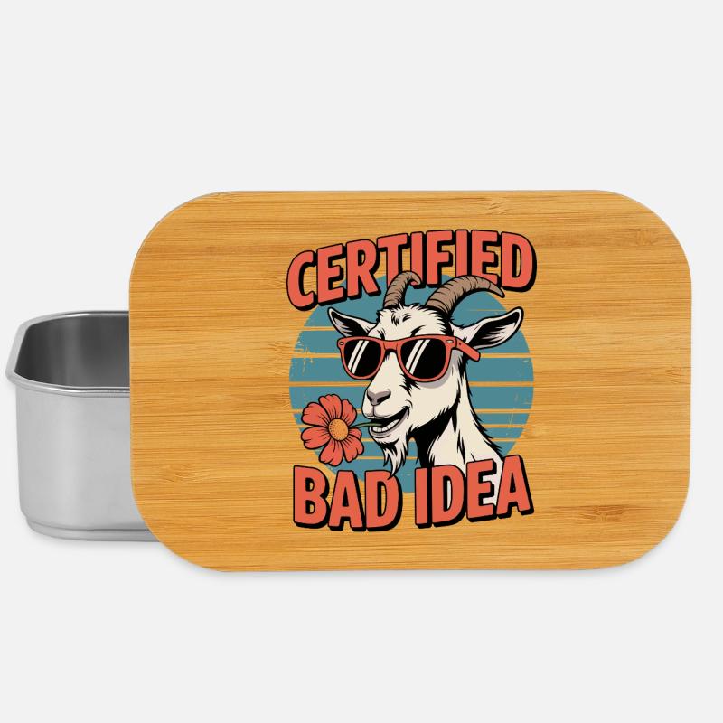 Chèvre certifiée Bad Idea - Boîte à goûter - argent