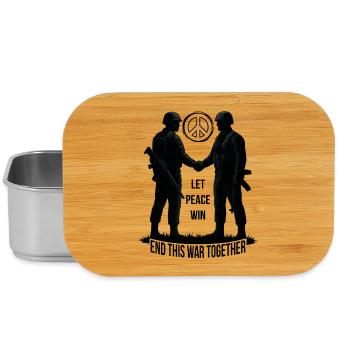 LET PEACE WIN - Lunch Box - silver - Front