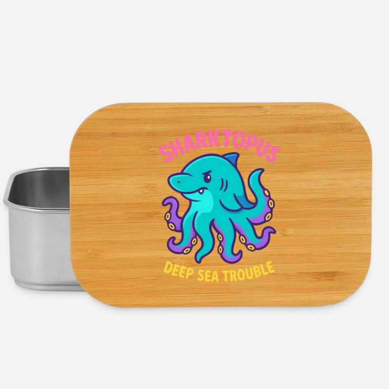 Sharktopus - Problème en haute mer - Boîte à goûter - argent