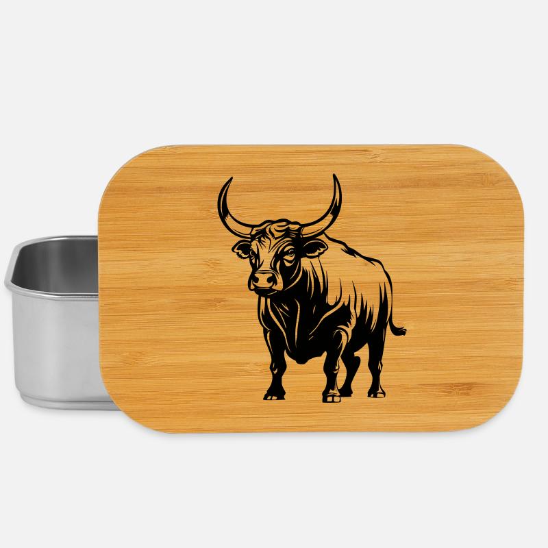 Bull - Lunch Box - silver