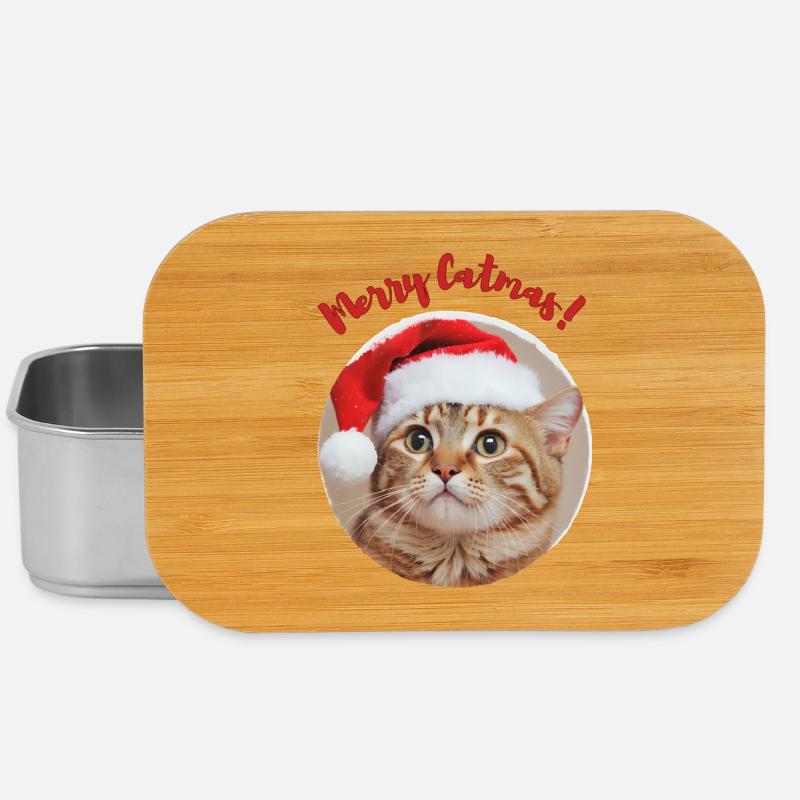 Fröhliche Catmas! - Lunch Box - Silber