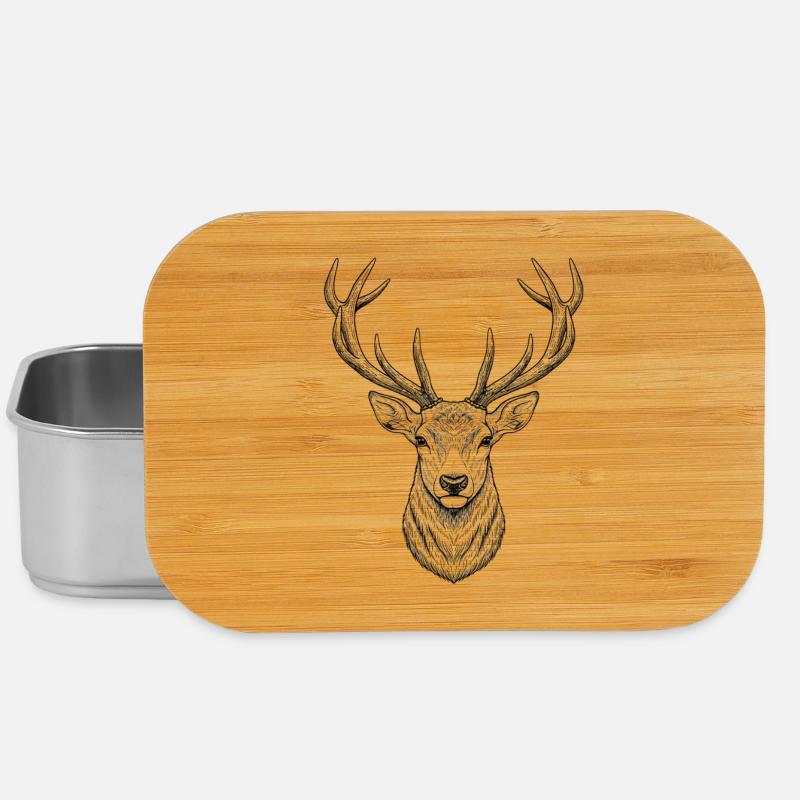 Hirsch - Lunch Box - Silber