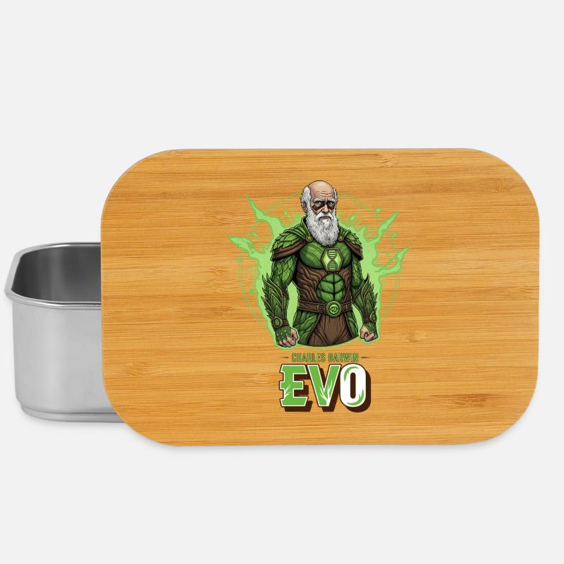 Evo Darwin Green Hero - Lunch Box - silver