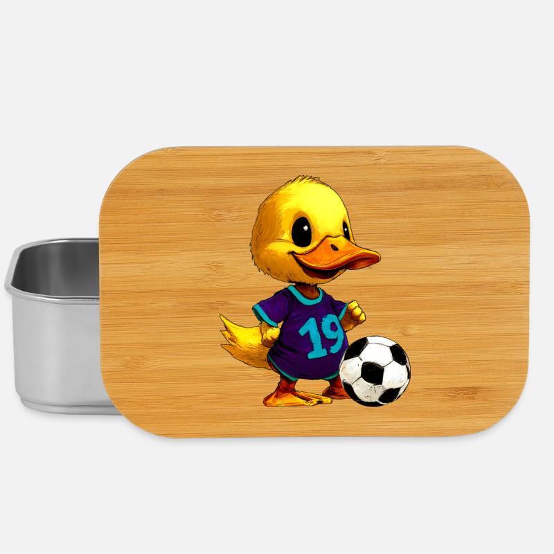 Entchen Fussball - Lunch Box - Silber