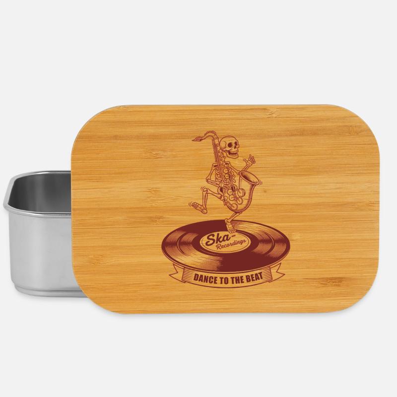 Ska Skeleton on Vinyl - Ska Recordings -Dance - Lunch Box - silver
