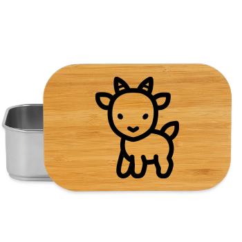 Ziege - Lunch Box - Silber - Vorne