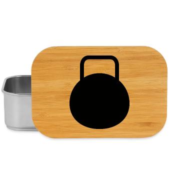 Kettle bell - Lunch Box - silver - Front