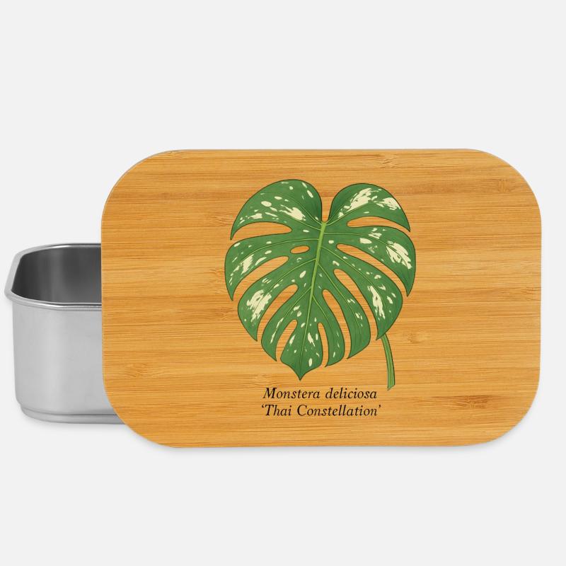 Plante élégante - Thai Constellation Monstera - Boîte à goûter - argent