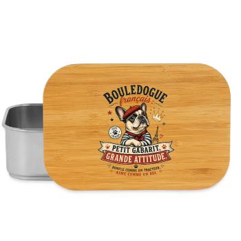 Bulldog Français Attitude - Boîte à goûter - argent - Devant