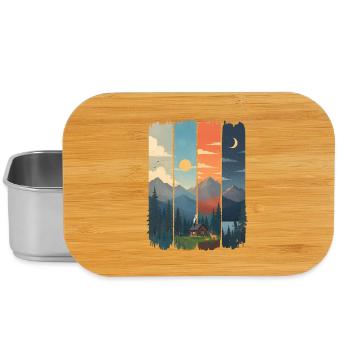Horizonte in vier Gebirgstafeln - Lunch Box - Silber - Vorne