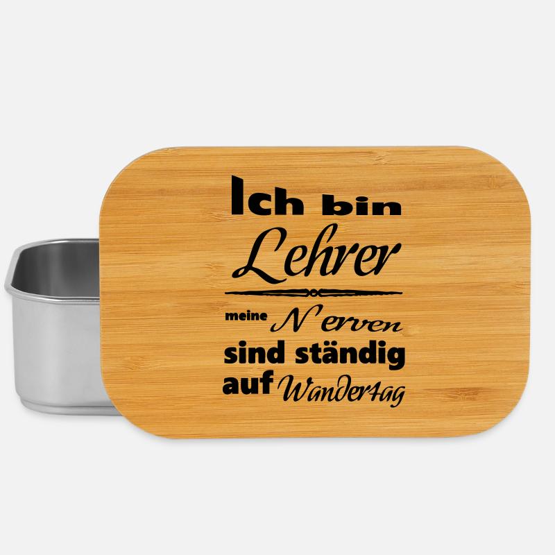 Lehrer Spruch Lehrer Schule Beruf Geschenk - Lunch Box - Silber