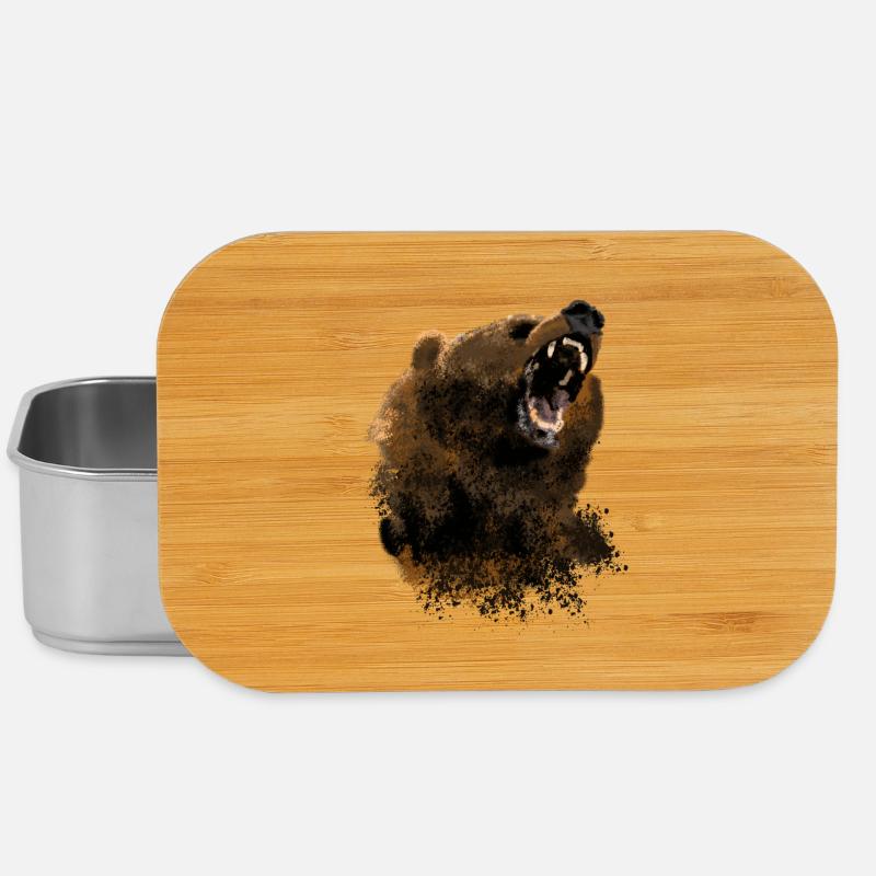 Bär - Lunch Box - Silber