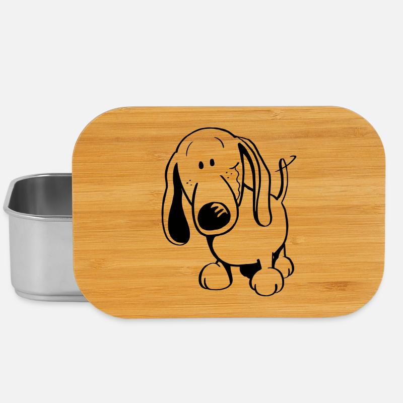 Lustiger Dackel - Dachshund - Lunch Box - Silber