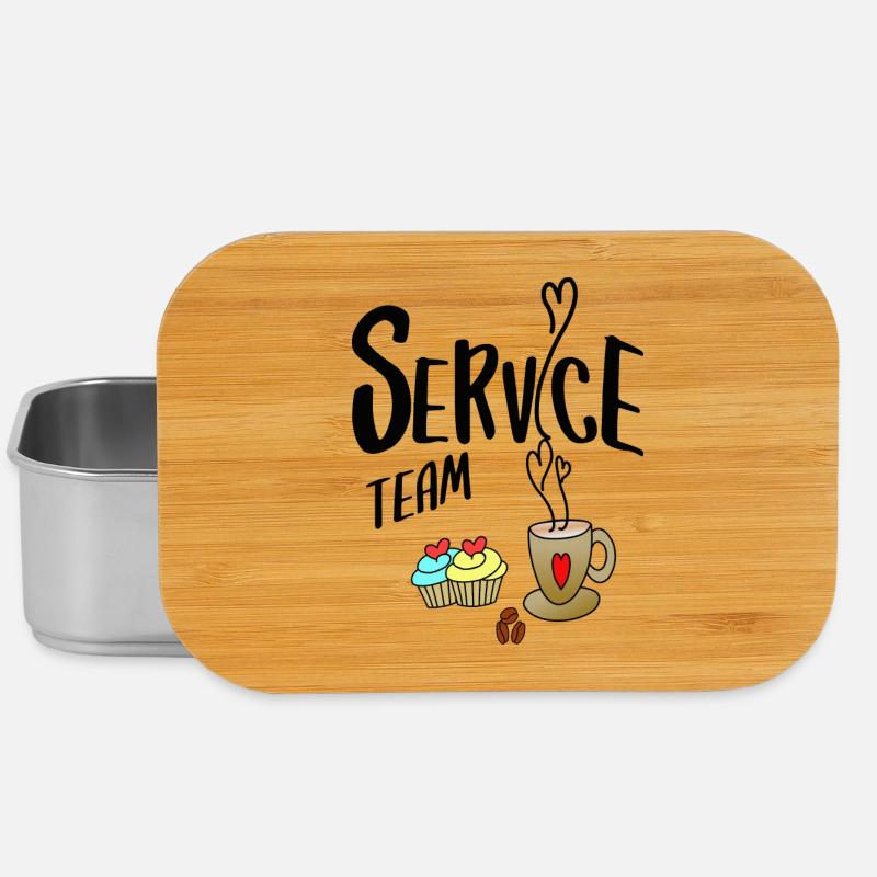Service Team - Lunch Box - Silber