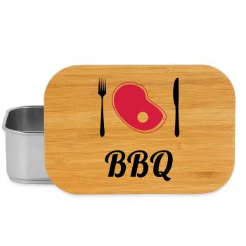 BBQ - Barbecue - Grill - Lunch Box - Silber - Vorne