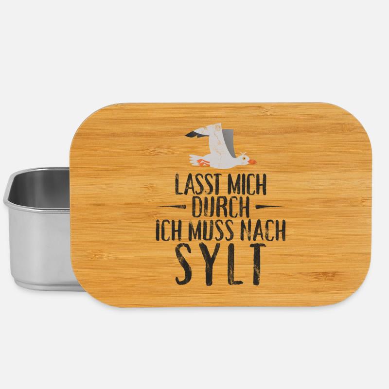 Lasst mich durch ich muss nach Sylt Möwe - Lunch Box - Silber
