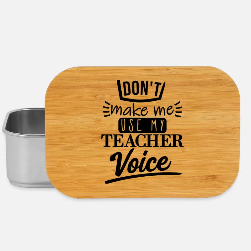 Don't Make Me Use It (black) - Lunch Box - silver