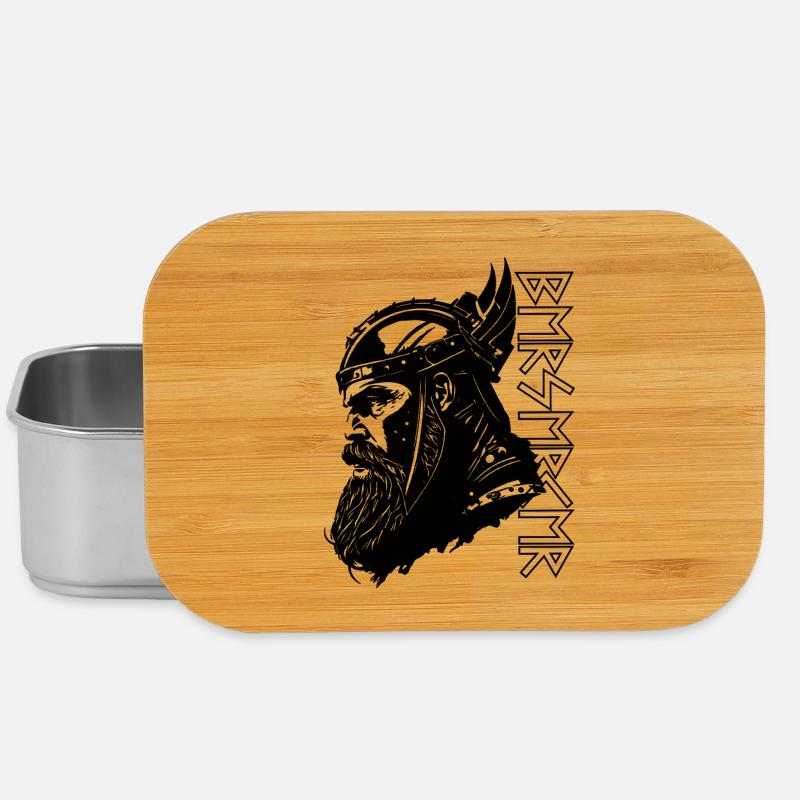 Berserker Viking Runes Odin Thor Valhalla - Boîte à goûter - argent