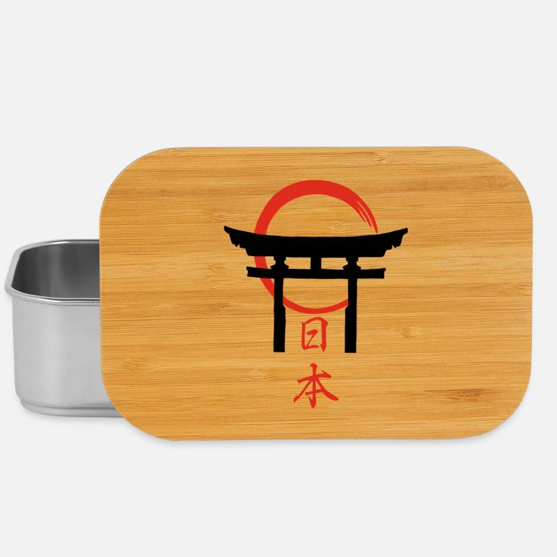 Torii-Tor (Schwarz) - Lunch Box - Silber