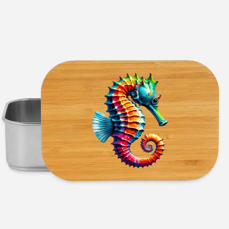 Seepferdchen - Lunch Box - Silber
