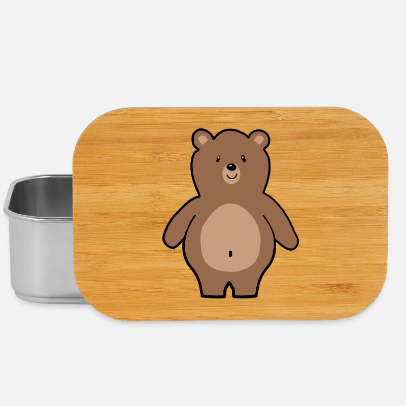 Bär - Lunch Box - Silber
