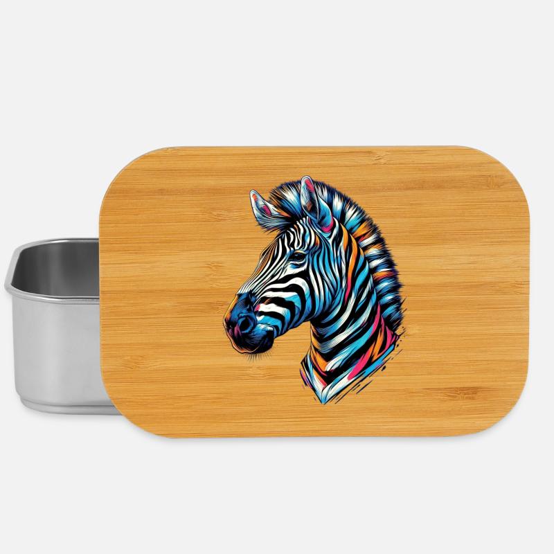 Zebra - Lunch Box - Silber