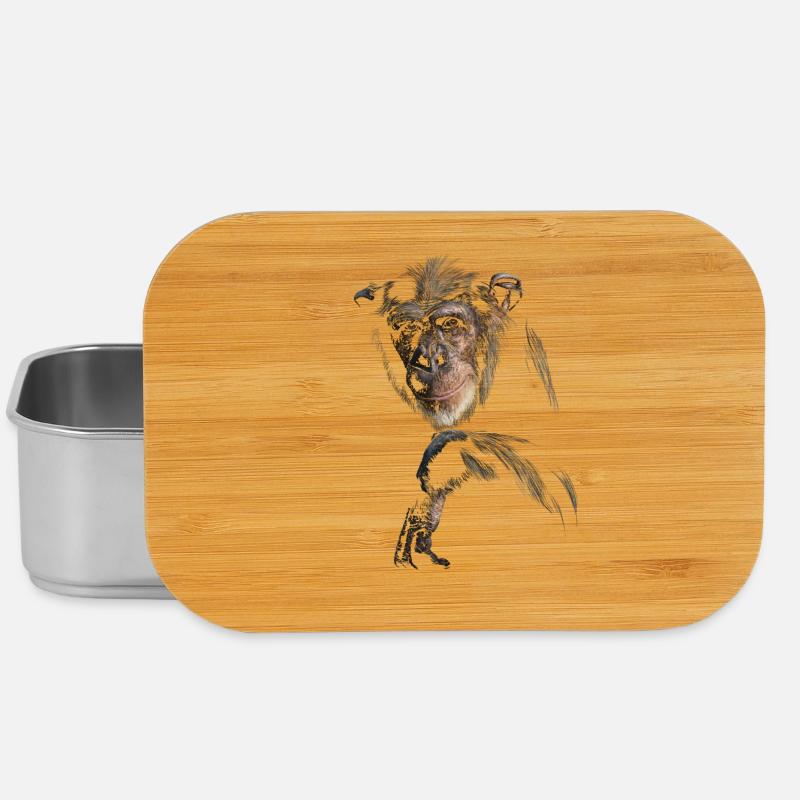 Chimpanzee - Lunch Box - silver