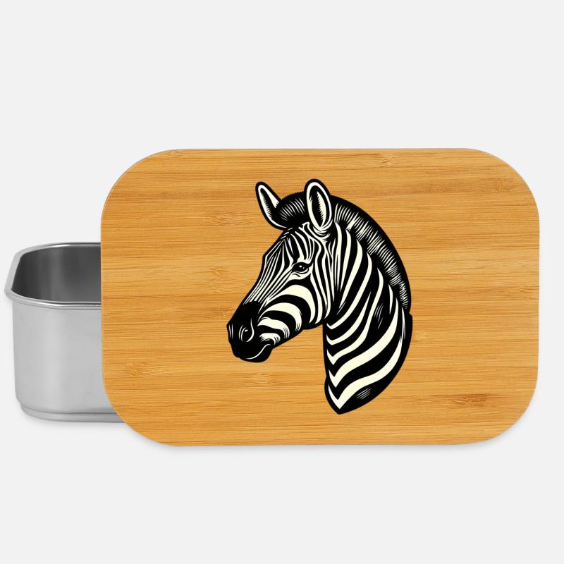 Zebra - Lunch Box - Silber