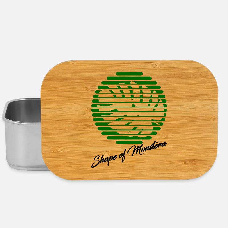 Monstera - Lunch Box - Silber