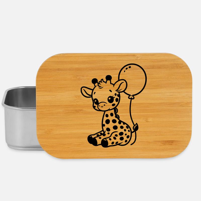 Baby Giraffe - Lunch Box - Silber