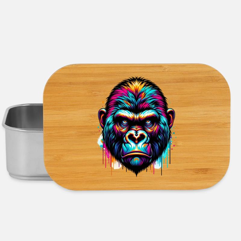 Gorilla - Lunch Box - Silber