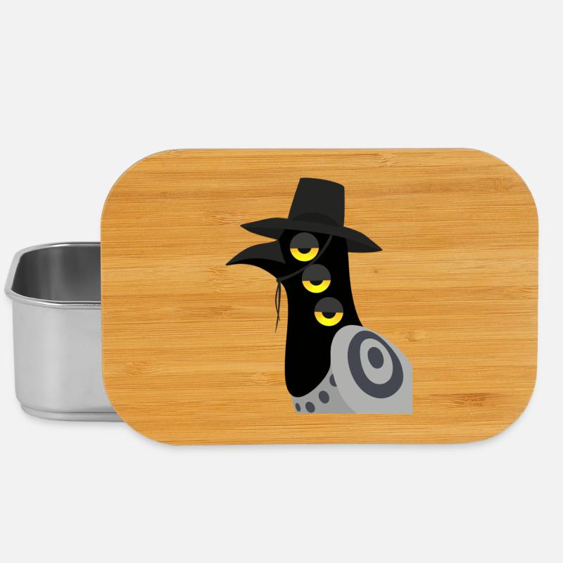 Dämonischer Vogel skeptisch - Lunch Box - Silber