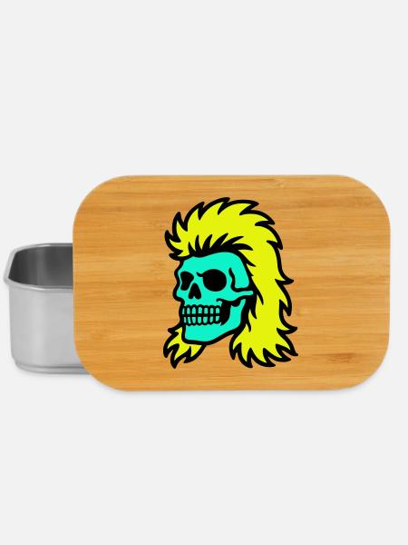 Vokuhila Skull - Lunch Box - Silber