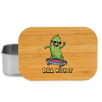 Gurken-Vibes - Lunch Box - Silber - Vorne
