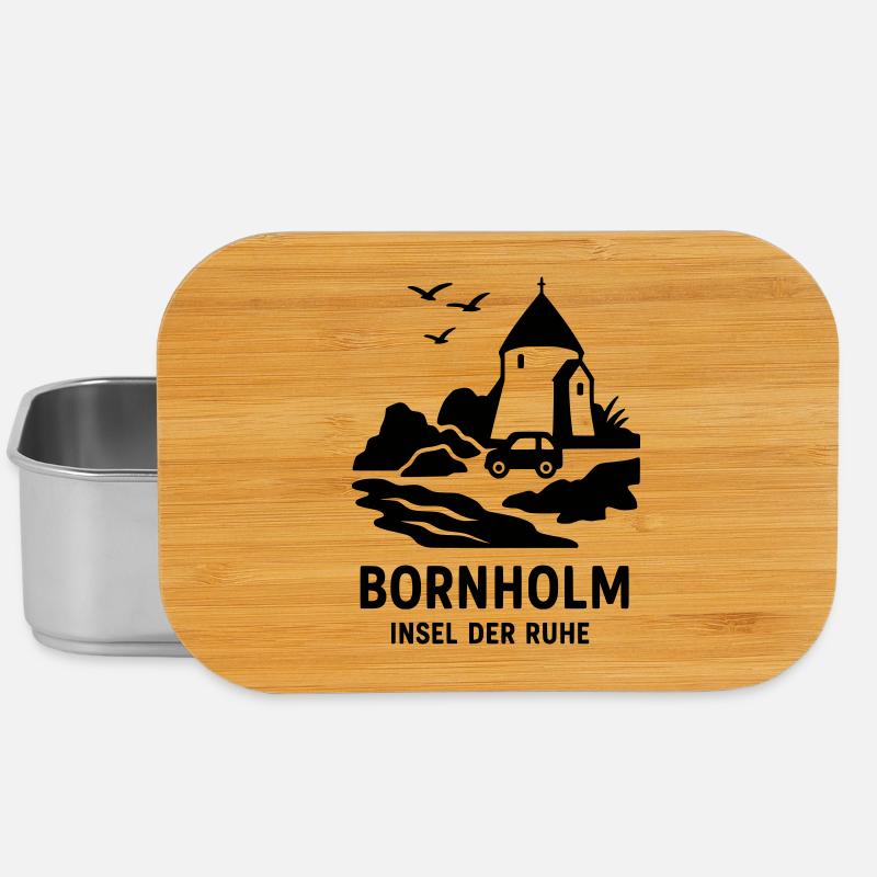 Bornholm Insel der Ruhe Dänemark - Lunch Box - Silber