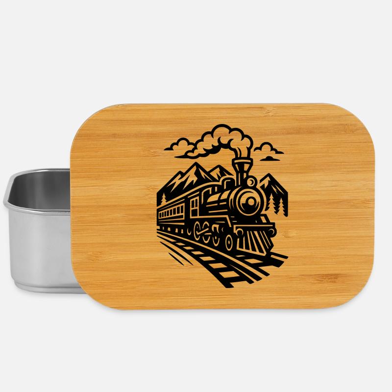 Locomotive - Boîte à goûter - argent